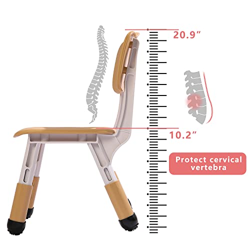 Adjustable Kids Activity Chairs for Ages 2-6, Durable Ergonomic Set (2-Pack)