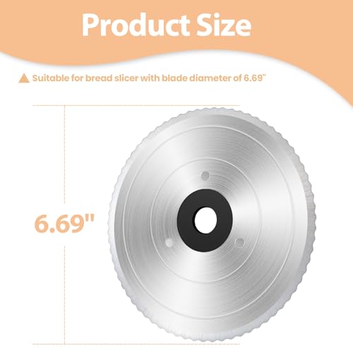 6.69-Inch Stainless Steel Serrated Bread Slicer Replacement Blade