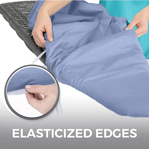 Extra Thick Ironing Board Cover 15x54 - Scorch Resistant Silicone Coating