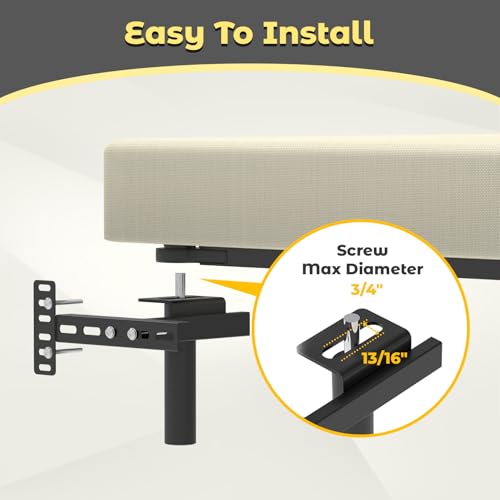 Universal Adjustable Headboard Brackets for Metal Bed Frame, 2 Pack