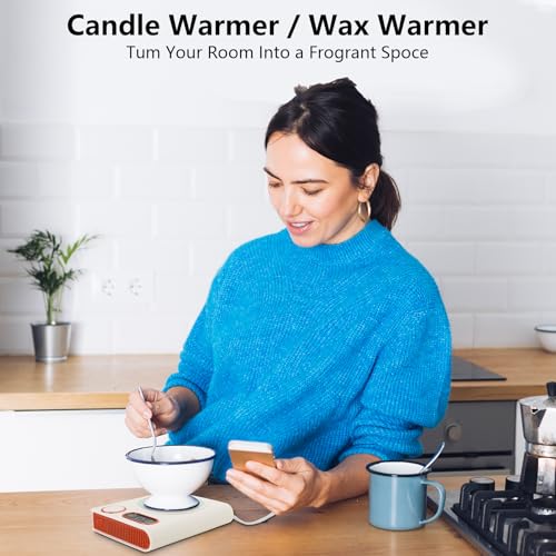 2-in-1 Coffee Mug Warmer and Candle Warmer with Auto Shut-Off - 100W Desk Heater
