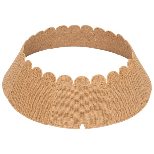 Natural Wicker Christmas Tree Collar 42 Inch for 7.5ft Tree - 8 Pack