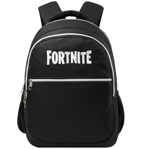 Kids Gamer School Backpack with Compartments & Padded Straps - Black