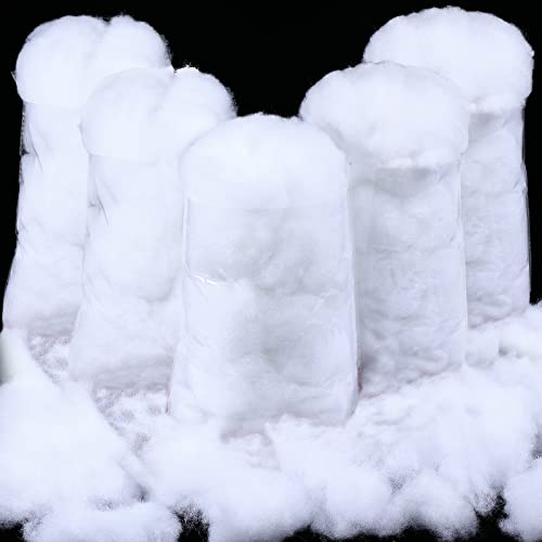Fluffy White Artificial Snow Fiber for Christmas & Winter Village - 14.11 oz