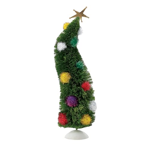 Department 56 Dr. Seuss Grinch Wonky Christmas Tree Figurine, 13.25 Inch, Multicolor