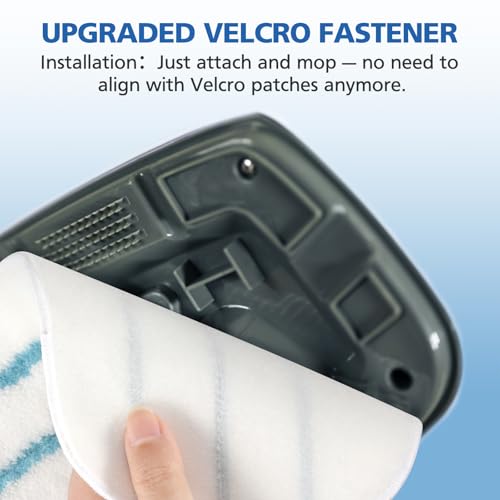 6 Pack Microfiber Steam Mop Pads for 10-in-1 Floor Cleaner, Washable