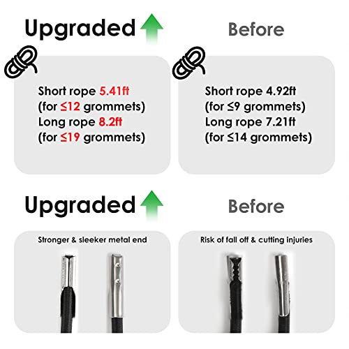 Universal Zero Gravity Chair Replacement Cord Kit - 4 Pack Elastic Bungee Laces