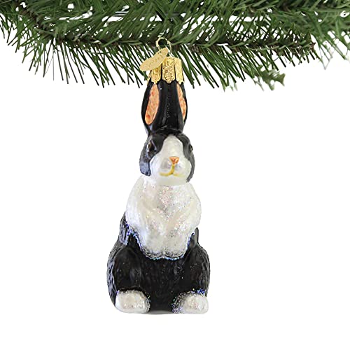 Old World Christmas 3.75in Dutch Rabbit Glass Ornament - Hand-Painted Holiday Decor