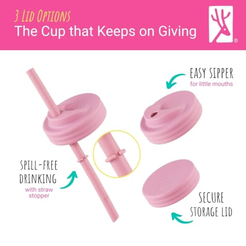 Kids Glass Mason Jar Cups with Silicone Sleeves and Straws, 4 Pack, 8oz