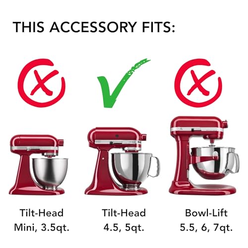 Secure Fit Pouring Shield for 4.5 and 5 Quart Tilt-Head Stand Mixers