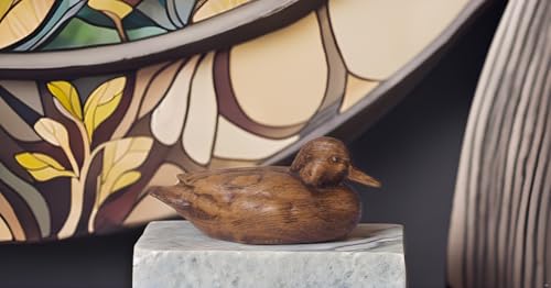 Rustic Duck Statue Resin Animal Figurine for Boho Home Decor