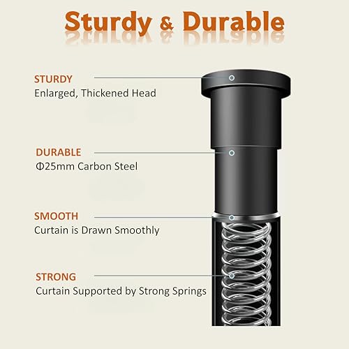 Adjustable Height Door Curtain Kit for Temporary Wall Partition