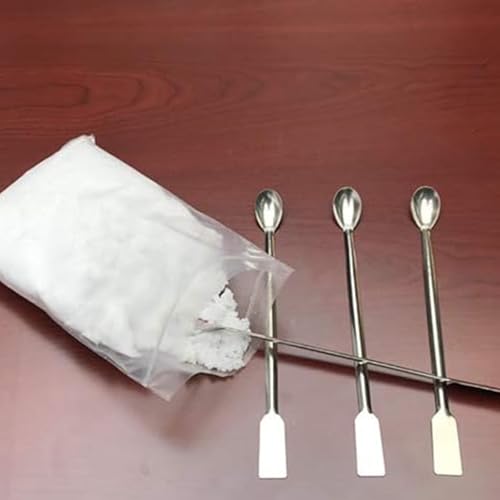 Fuzdaycu 2 Pcs Stainless Steel Melting & Stirring Spoons for Gold Silver Refining