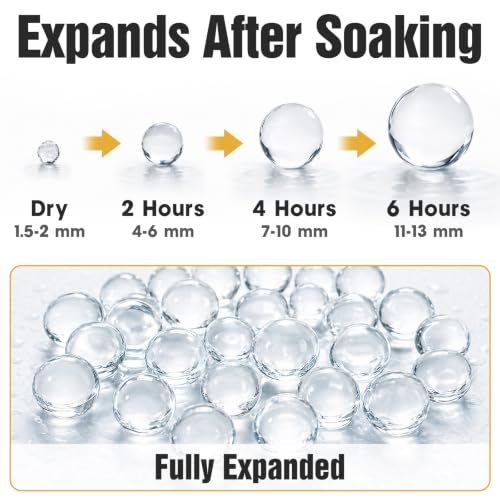 Clear Water Gel Beads for Transparent Vase Fillers & Centerpieces - 140,000 Pack