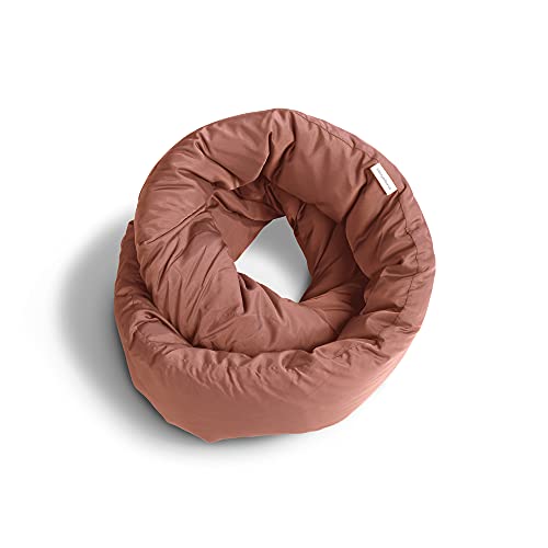 Infinity Travel Pillow - Soft Neck Support Scarf in Terracotta