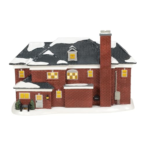Snow Village Home Alone The McCallister House Lit Ceramic Building, 7.25"