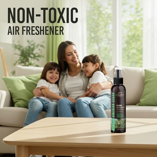 Natural Cedar Odor Eliminator Spray for Home, Closets, and Pet Odors