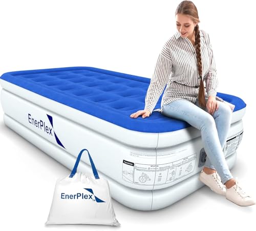 Twin Air Mattress with Built-In Pump - 16" Raised Inflatable Air Bed