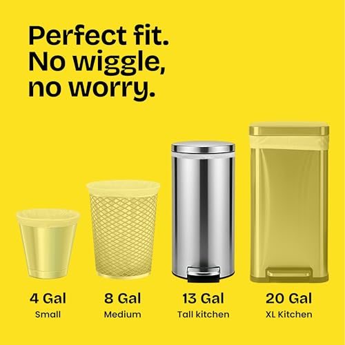 Glad ForceFlex 13 Gallon Tall Kitchen Trash Bags, Fragrance Free, 110 Count