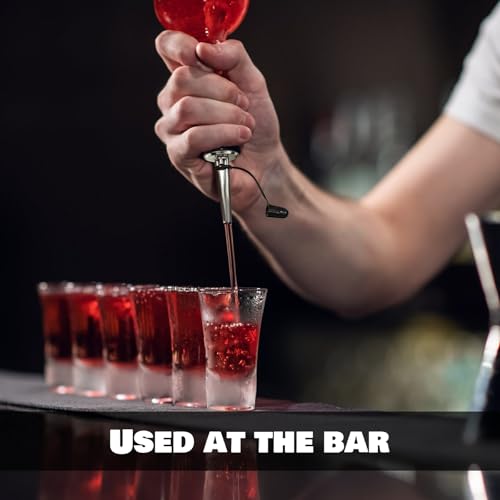 YOIYINI 8 Pack Liquor & Oil Bottle Pourers with Dust Caps - Leak Proof Spouts