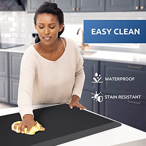 Anti-Fatigue Kitchen Mat - Cushioned Non-Slip Comfort Floor Mat, 17.3"x28"