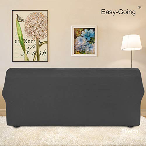 Oversized Stretch Sofa Slipcover Dark Gray - Washable Protector