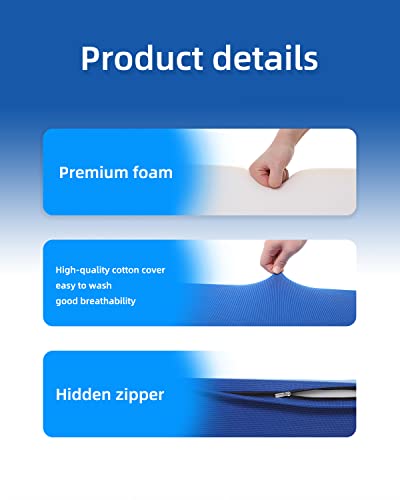3-in-1 Wedge Pillow Set for Side Sleeping & Back Pain Relief