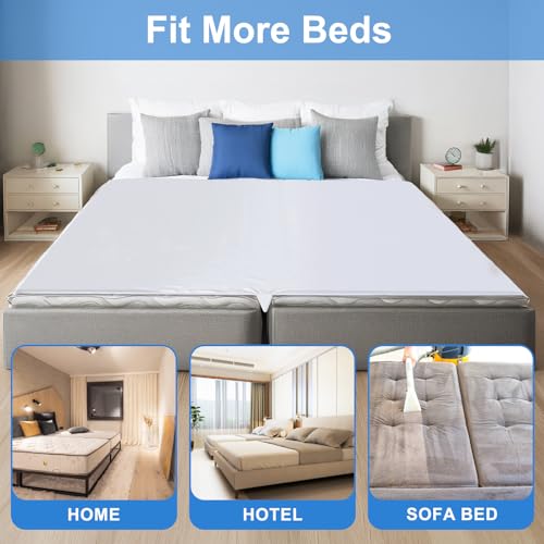 3-in-1 Bed Bridge Twin to King Converter with Fitted Sheet - 78" x 75"