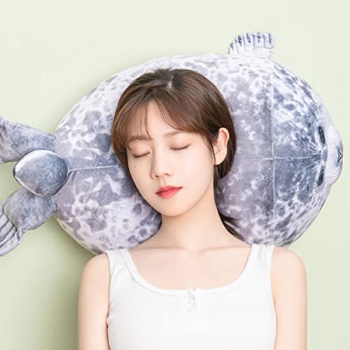 24-Inch Chubby Seal Plush Pillow - Soft Stuffed Animal Toy for Kids