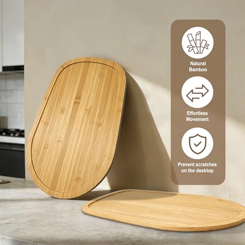 Bamboo Mixer Slider Mat for 4.5-5 Qt Tilt-Head Stand Mixers