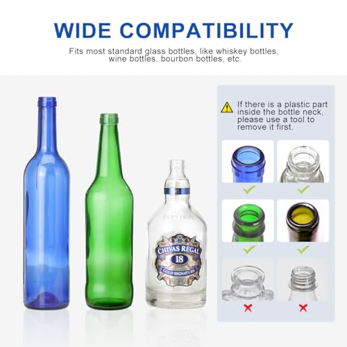 Wine Bottle Torch Wicks Kit - 3 Pack DIY Outdoor Lighting