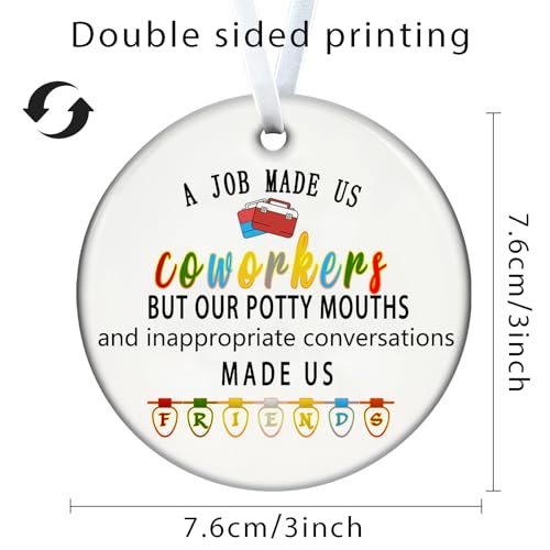 Zeptrix Christmas Ornaments 2026 – Coworkers Appreciation Gift, Funny Office Tree Decor, Thank You Gift