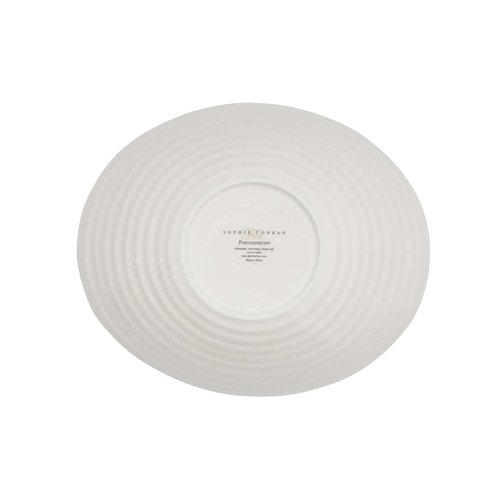 Portmeirion Sophie Conran Small Salad Bowl - 9.5 Inch Fine Porcelain Serving Bowl for Salads, Snacks & Entertaining, Versatile White Dinnerware - Dishwasher, Microwave & Oven Safe