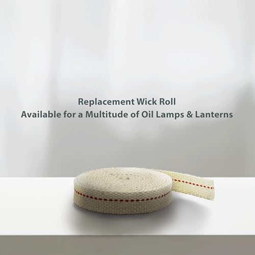 100% Cotton Flat Wick 5/8" x 6' for Oil Lamps & Lanterns