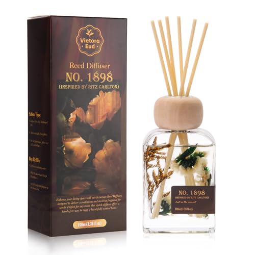 Hotel Collection Reed Diffuser Set - White Tea & Bergamot (3.38 Fl Oz)