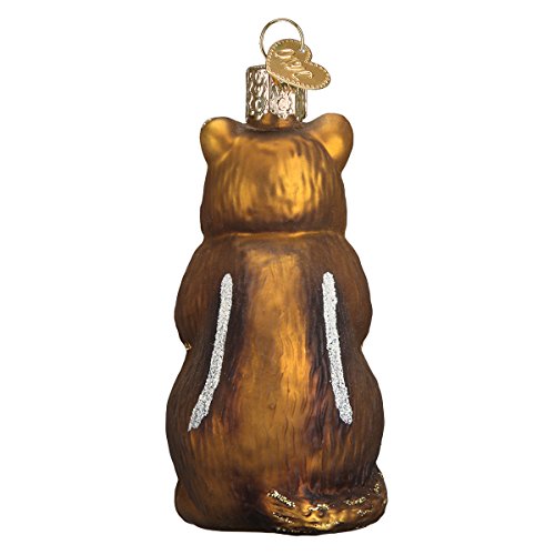 Old World Christmas Wildlife Chipmunk Glass Ornament - Hand-Painted Holiday Tree Decor