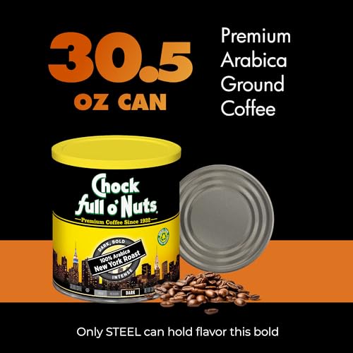 New York Roast Dark Roast Ground Coffee - 30.5 oz Recyclable Steel Can