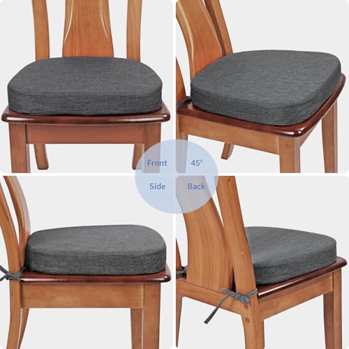 U-Shaped Dining Chair Cushion - 2.5 Inch Thick Non-Slip Foam Seat Pad