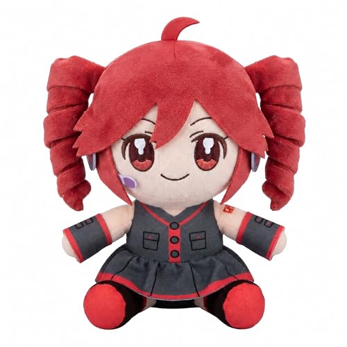 Pink Twin-Tail Anime Plush 22cm, Soft Stuffed Character Doll for Fans