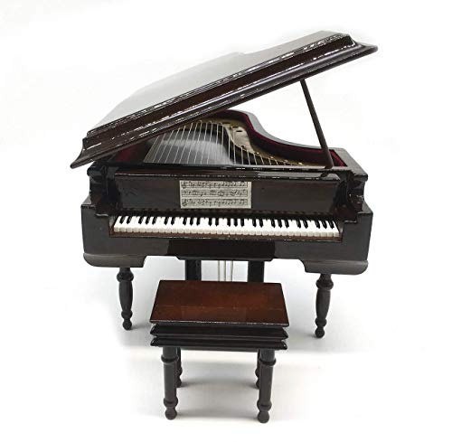 Music Box with Piano Bench & Black Case - Spirited Away Melody Gift