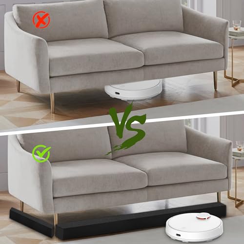 10-Piece Under Couch Blocker for Pets and Toys, 17-Inch EVA Foam Barrier