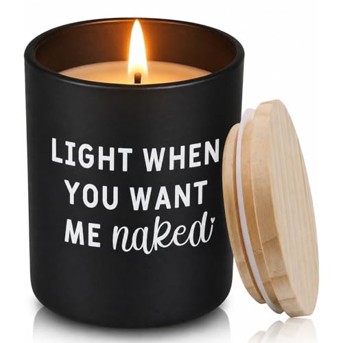 NEWZEST Matte Black Glass Romantic Candle for Couples - Lavender & Juniper Scent, Wedding & Anniversary Gift