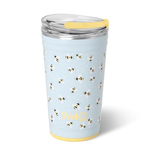 Swig Life Busy Bee 24oz Insulated Tumbler with EZ Slider Lid