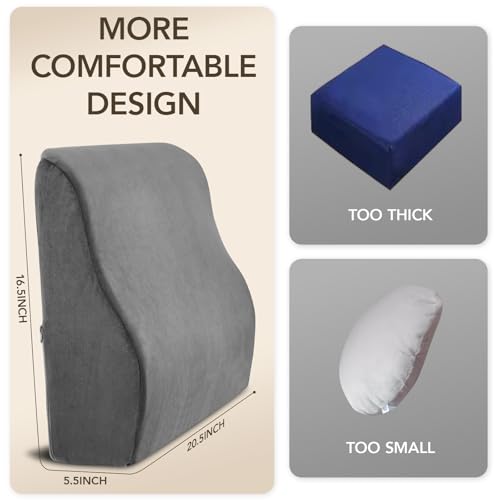 Ergonomic Lumbar Support Pillow for Recliner & Gaming Chairs