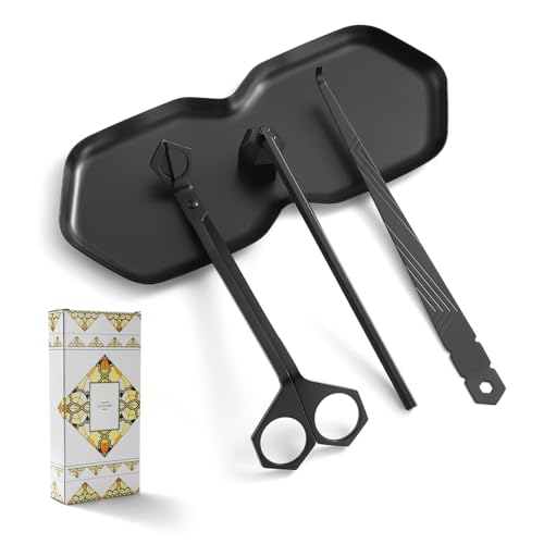 Candle Accessory Kit - Wick Trimmer, Snuffer & Dipper Set