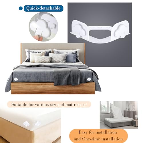 Fitted Sheet Holder Clips - Mattress Grippers for Tight Corners
