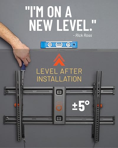 Tilting TV Wall Mount Bracket for TVs Up to 90 Inch - Low Profile Design