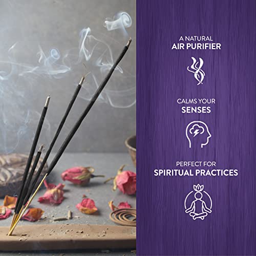 Natural Lavender Incense Sticks - 120 Pack Hand-Rolled Floral Home Fragrance