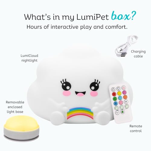 Cloud Night Light for Kids, Rechargeable Silicone Color Changing Lamp