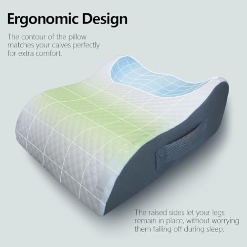 Leg Elevation Pillow - Memory Foam Knee & Ankle Support for Recovery